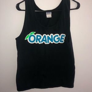 Stingrays orange tank top